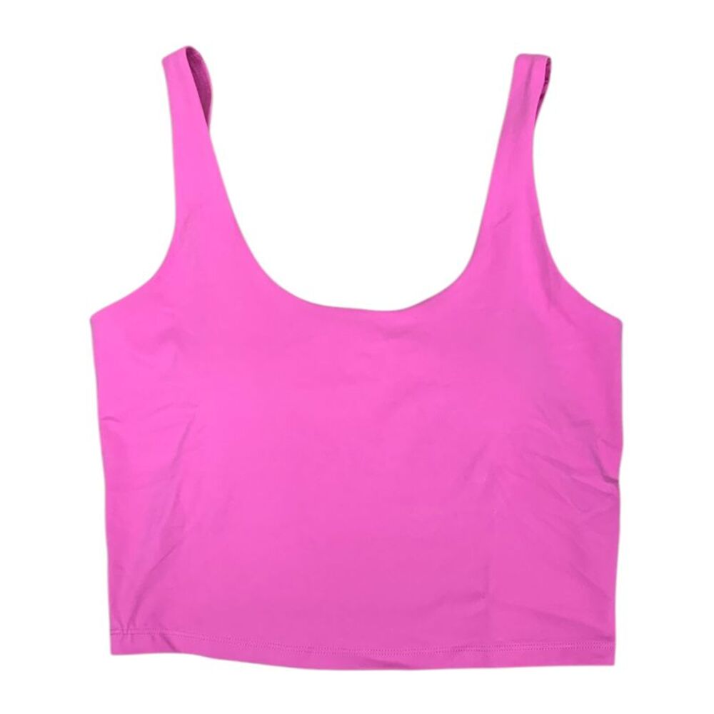 Pink - Member's Mark Women's Everyday Active Tank, Cropped, Wide Strap, Scoop Ne